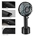 D-FantiX Portable Handheld Fan Battery Operated Rechargeable Mini USB Fan Small Desk Fan for Home Camping Travel Black
