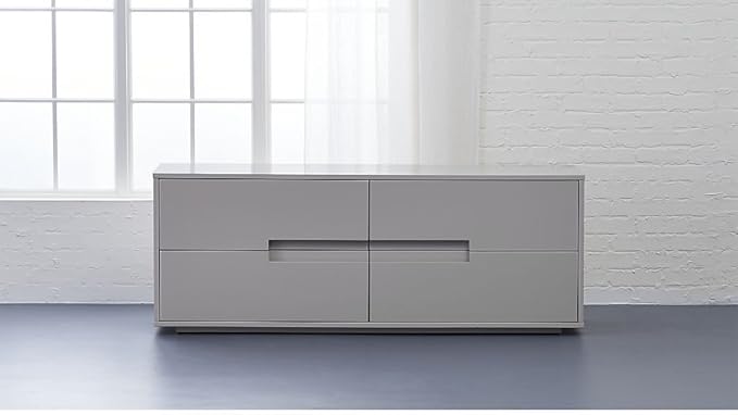 Aprodz Mango Wood Corta Sideboard Storage Dresser for Living Room | Oat Finish