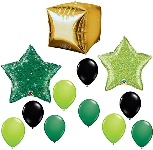 angram Mining Gold Pixel Balloon Decoration Kit