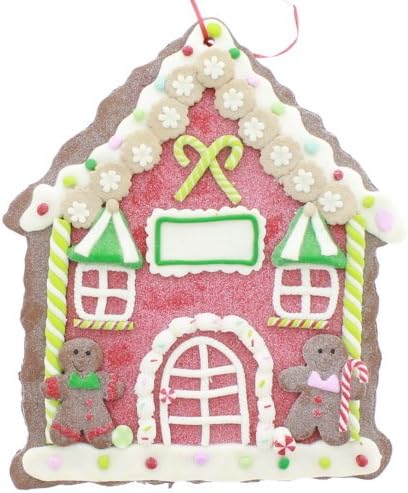 Regency 8.5" x 7" Clay Gingerbread House Ornament