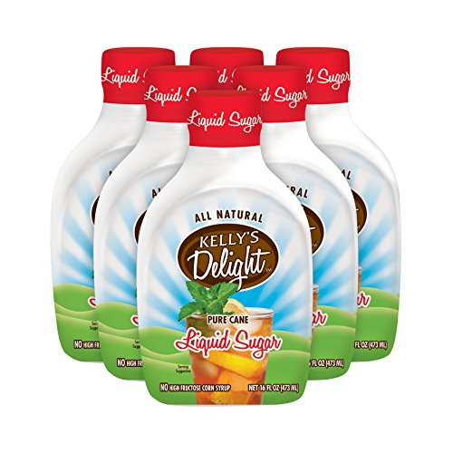 Kelly's Delight Pure Cane Liquid Sugar, Sweetener Syrup for Ice Tea and