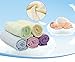 Moolecole Bamboo Fiber Baby Washcloths Extra Soft Towel for Baby Absorbent and Reusable Baby Wipes Excellent Baby Gift Set,10-Pack