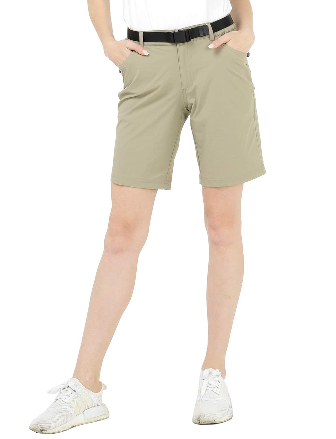 Buy MIER Women's Quick Dry Outdoor Shorts Lightweight Stretch Nylon