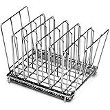LIPAVI Sous Vide Rack - Model L10, Stainless Steel, Square 7.8 X 6.4 Inch, Height 6.6 Inch. Adjustable, Collapsible, Ensures even and quick warming with Sous Vide Cooking. Fits in the LIPAVI C10 polycarbonate water bath in combination with Anova, Nomiku, Sansaire and Polyscience Chef