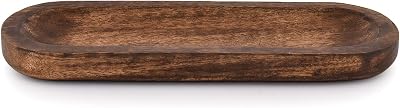 Kaizen Casa Handmade Wood Incense Burner Modern Home Decor 27.94x10.16cm