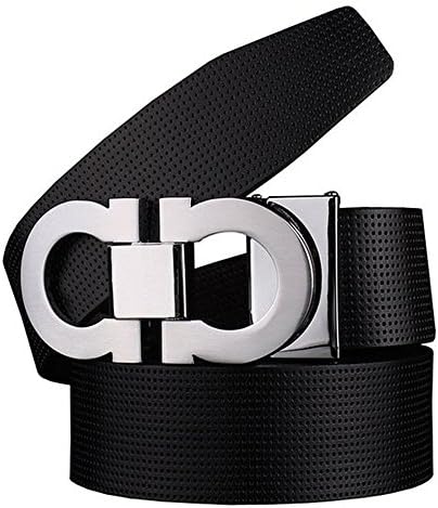 Men's Smooth Leather Buckle Belt 35mm Leather up to 42inch (105-115cm for Choose)