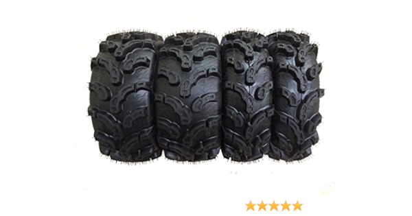 Juego de 4 llantas ATV, 26 x 9-12 y 26 x 12-12 Super Lug para Polaris Ranger RZR 800S 09-14