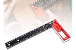 AIIONP 2024 New Multi-Angle Measuring Ruler-High Quality Professional Measuring Tool, Universal Combination Angle, 45/90 Degree Multifunctional Gauge Right Angle Ruler for Precise Measuring, Drawing (Red)
