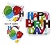 Halmark Party 40 Square Paper Plates And 80 Napkins - Happy Birthday