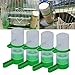 Automatic Bird Feeders Plastic Bird Water Feeder Parrot Water Feeding Bird Cage Accessories Automatic Bird Watering Dispenser Bird Drinking Feeder 4 PCSthumb 1