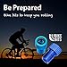 Bike Bits Presta Valve Adapter - Convert Presta to Schrader - French/UK to US - Inflate Tire Using Standard Pump or Air Compressor (5 Pack) (Blue)