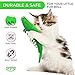 Ronton Cat Toothbrush - Durable Hard Rubber Cat Dental Care, Interactive Toothbrush Chew Toy (1 Pack Green (Shrimp))