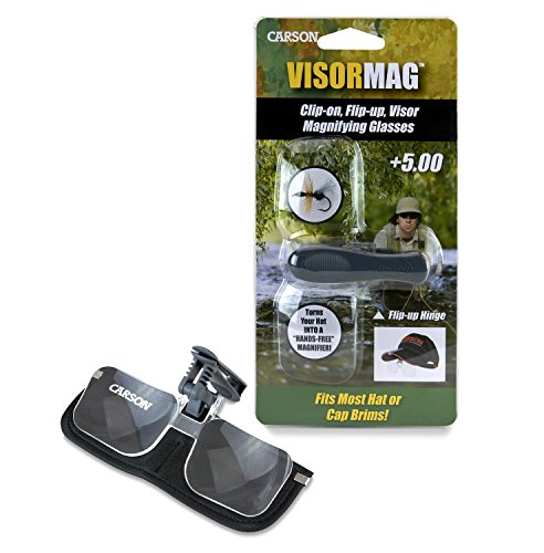Carson VisorMag 2.25x Power Clip-On Magnifying Lens for Hats (VM-14)