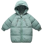 LANBAOSI Kids Winter Coats with Hooded Light Puffer Coat Warm Padded Jacket for Baby Boys Girls Toddler