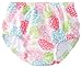 Ruffle Snap Reusable Absorbent Swimsuit Diaper-White Zinnia-6mo