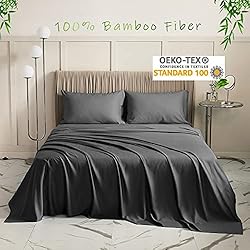 LBRO2M 100% Bamboo Bed Sheet Queen Size 4 Piece