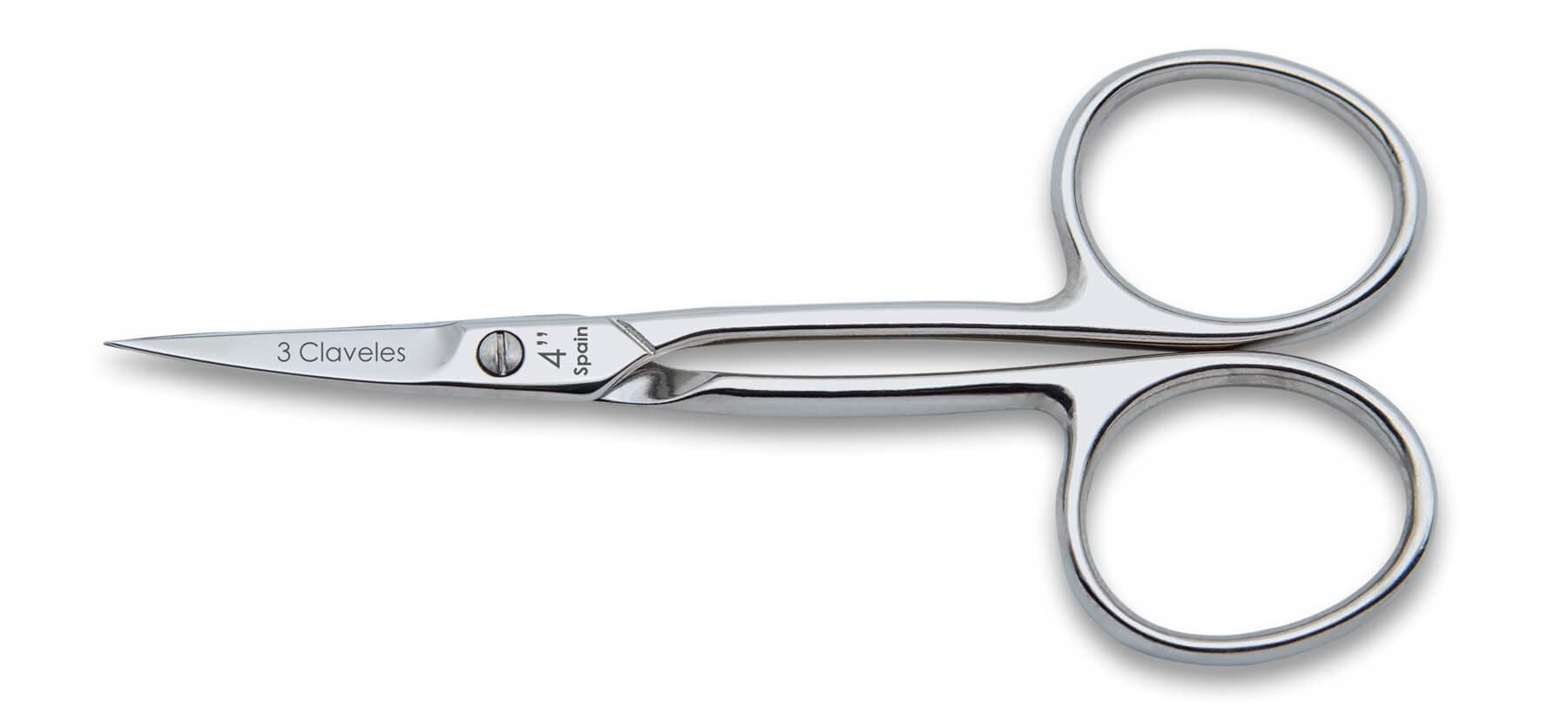 3 Claveles 58 - Curved Embroidery Scissors, 10.16 cm