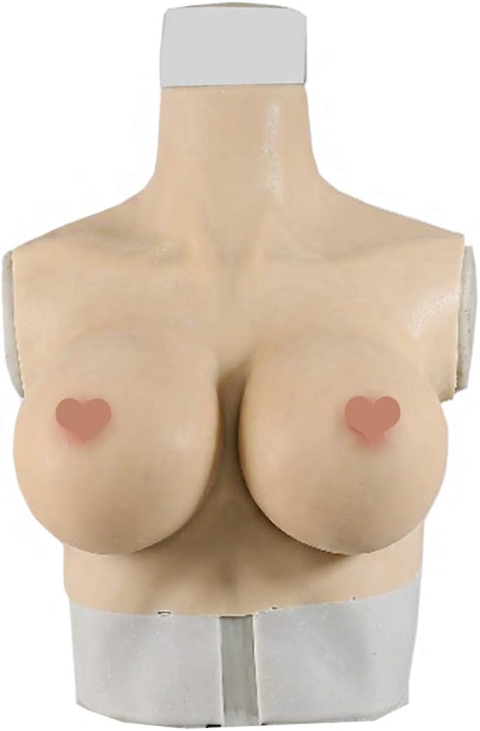 Ajusen Sexy G Cup Silicone Breast Forms Bust Enhancer 4th Generation for Crossdresser Transgender Shemale