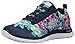 Skechers Sport Women's Wildflowers Fashion Sneaker,Navy/Mint,7.5 M US