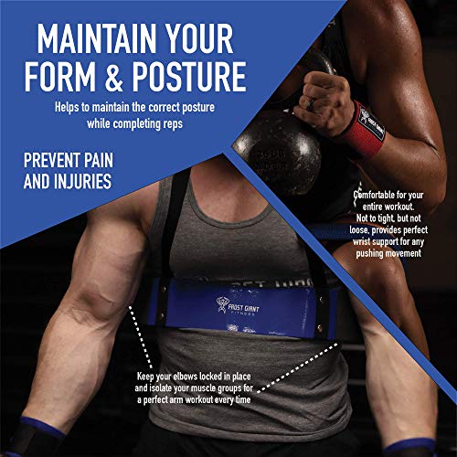 Heavy Duty Arm Blaster Pro + Bonus Wrist Wraps Support Isolate