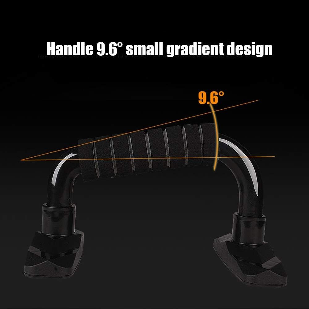 YEAQING Push Up Bars Strength Training Workout Pushup Stands Handles Set with Foam Padded Grips Non Slip Feet for Muscles Chest Exercise Women Men at Home Gym (Black) : Sports & Outdoors