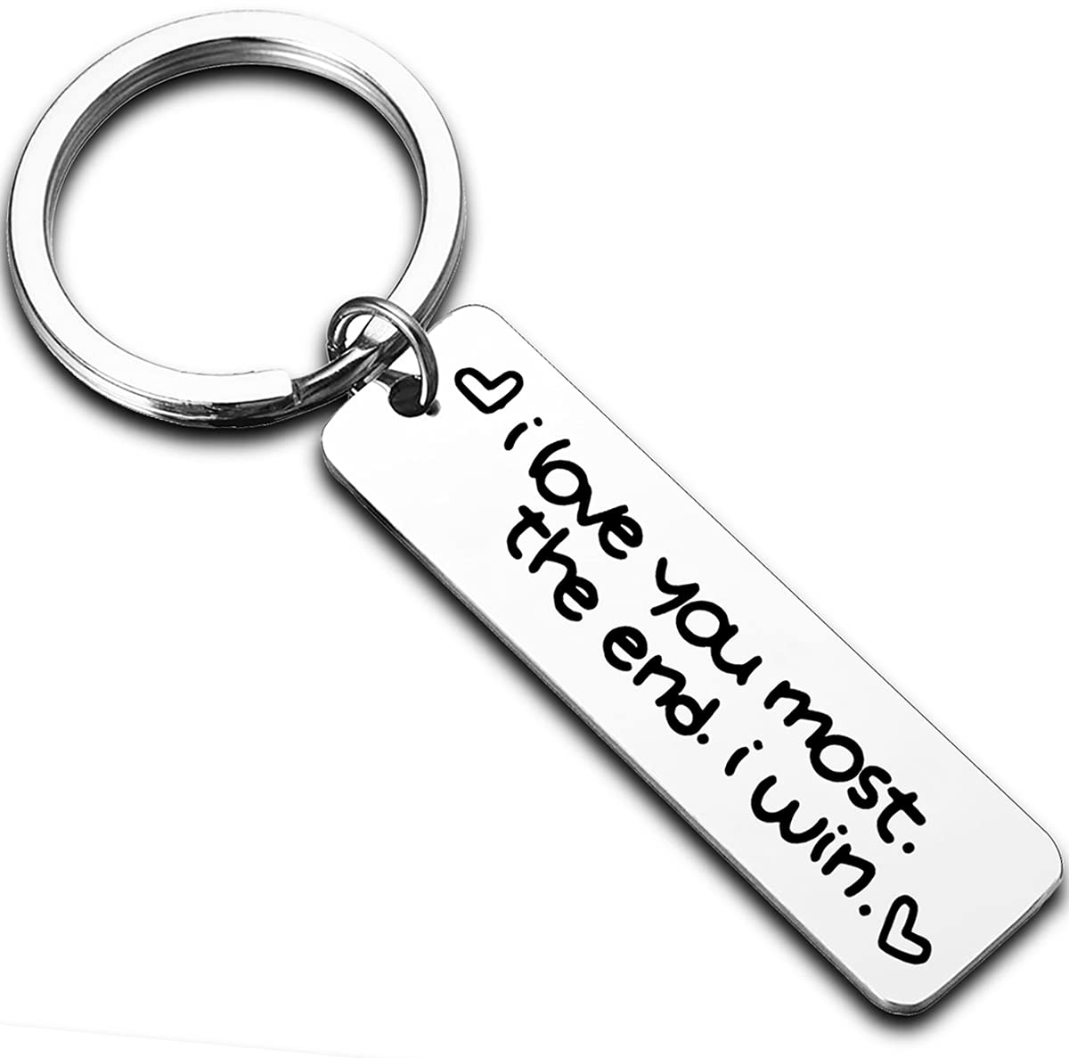 Nimteve Couples Gifts Husband Keyring Valentines Day Gifts for Him Her Boyfriend Gifts Anniversary Keyring Girlfriend Gifts (I Love You Most)