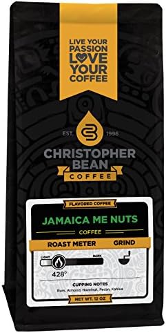 Christopher Bean Coffee Flavored Ground Coffee, Jamaica Me Nuts, 12 Ounce
