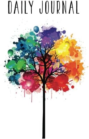 Daily: Journal Tree Vector Lined Journal 6x9 365 Pages(for Gift)Colorful Daily diary
