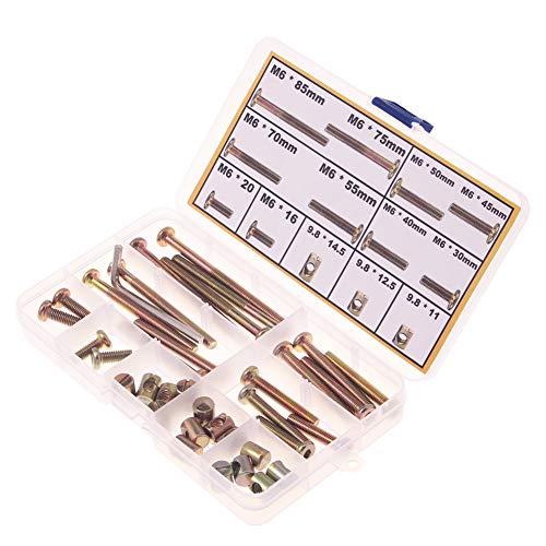 image for Sprite Science Baby Bed Crib Screws and Bolts Hardware Kit 16mm 20mm 3