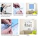 Resinta 36 Pieces Flexible Mirror Sheets Non Glass Mirror Self Adhesive Tiles Mirror Wall Stickers for Home Decoration, 6 x 6 Inches (36)