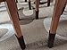 MelonBoat Chair Leg Socks, Hardwood Floor Protectors, Furniture Feet Caps Covers, Fit Girth 2-3/4 to 7, 32 Pack Cross Knitted Brown