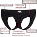 Nightaste Male Underwear Hollow-Out Hip Buttock Athletic Supporter Jockstrap Underpants (M, 2 Black)