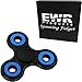 EWR Tri Fidget Spinner Black/Blue Focus Toy Stress Reducer for Kid and Adult [Premium Bearing] Easy Flick, Spin single/both Hands Finger Prime Figit Toys Perfect For Anxiety, Autism