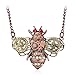Apopo Steampunk Bee Pendant Gear Necklace Charm Vintage Necklaces - 22”Chain