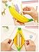 Cafurty Big Capacity Banana Shape Purse Pen Bag Pencil Case Cute Silicone Bag Coin Bag Key Pouch - Yellow