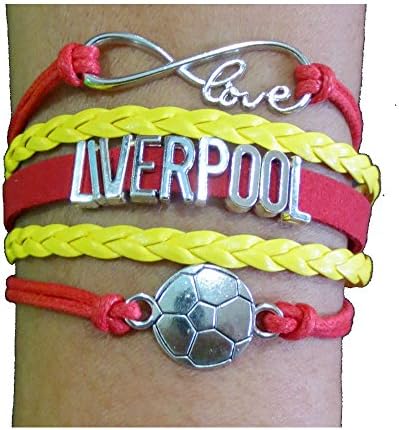 Infinity Love Liverpool Soccer Charms Bracelets For Women Jewerly Gifts