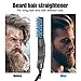 Beard Straightener for Men, KXLY Anti-Scald Beard Straightening Comb Hair Straightening Brush - Portable Beard/Hair Straightener Ceramic Electric Hot Comb with LED Display for Quick Styling