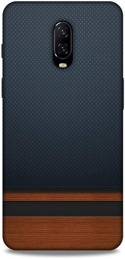 Luxocase OnePlus 6T Blue Brown Dotted Leather Back Case Cover Designer Printed Cases Covers for OnePlus 6T / One Plus 6t / One plus6t / A6010