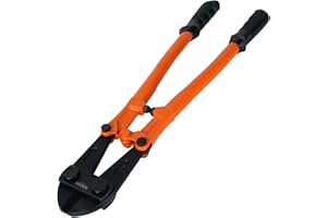 KSEIBI 141585 Heavy-Duty Medium Size Bolt Cutter 24" for Cutting Fence, Steel Wire, Chain, Screws, Rivet, and Medium Padlock, with Soft Grip Rubber Ergonomic Handle Cutters