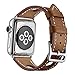 Compatible with Apple Watch 38mm 40mm 42mm 44mm Calf Leather Compatible iWatch Band/Strap Compatible I Watch Series 4 Series 3 Series 2 Series 1, (38mm(40mm for Series 4), Brown)