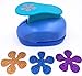 TECH-P® Creative Life 2- Inch Multi-Pattern Hand Press Album Cards Paper Craft Punch,Card Scrapbooking Engraving Kid Cut DIY Handmade Hole Puncher,Paper Craft Punch. (Flower 5)