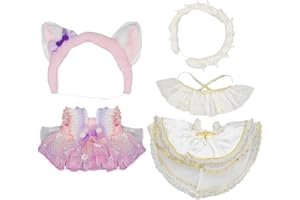 niannyyhouse 20cm Plush Doll Clothes Dresses Sailor Outfit 8in Doll Dressup (B)