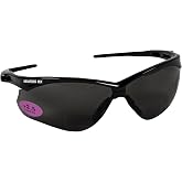 KLEENGUARD V60 Nemesis Vision Correction Smoke Readers Safety Sunglasses | Black Frame, unisex readers safety sunglasses with Flex-Dry nose pad &amp; diopter magnification, 6 pairs