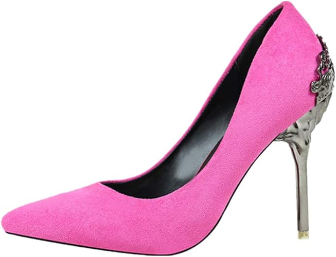 Scarpe A Punta Con Tacco Alto Singole Scarpe Da Sposa Scarpe Da Sposa In Vita Scamosciata Tacchi Fini Amazon It Scarpe E Borse