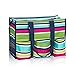Thirty One Zip Top Organizing Utility Tote Preppy Pop