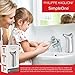 Simpleone Automatic Touchless Soap & Hand Sanitizer Dispenser New Improved Design - Hands-Free Soap Dispensing Pump is Perfect for Bathroom and Kitchen - Use Any Liquid Sanitizer or Soap (Silver)