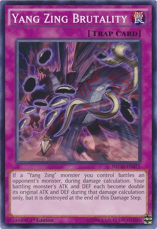 Yu-Gi-Oh! - Yang Zing Brutality (NECH-EN075) - The New Challengers - 1st Edition - Common