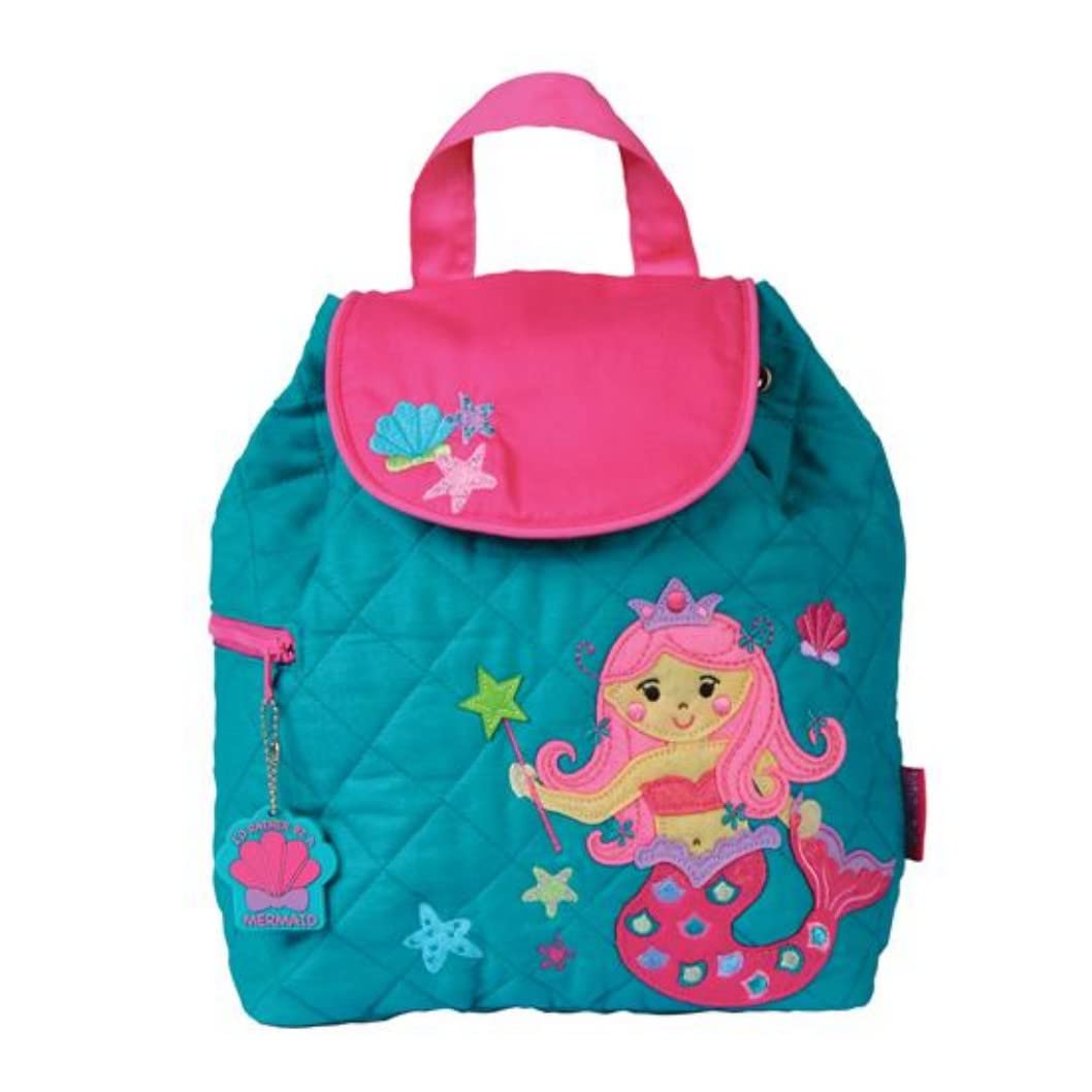 Stephen Joseph Children's Quilted Backpacks - Mermaid Backpack, 33 cm, 2.5 liters, Blue