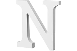 4inch Standing Wooden Letters, Lightweight Natural Wood Alphabet Letters Large Wooden Letter for Crafts Unfinished Wood Decor