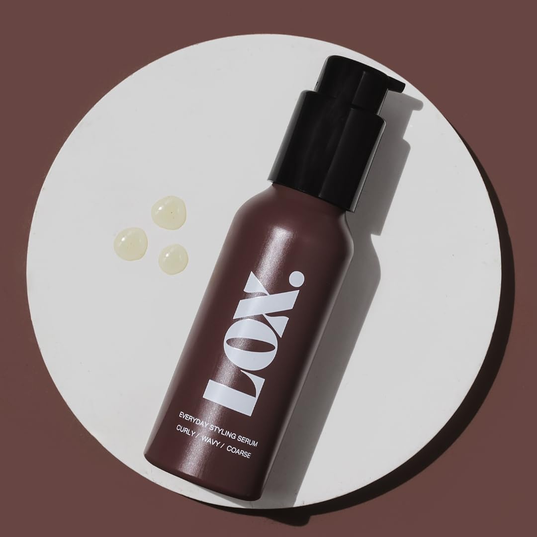 LOX. Hair Oil - Natural Styling Serum for Curly, Thick, & Porous Hair with Rosemary, Argan, Castor and Jojoba - Anti-Frizz, Hydration & Scalp Oil Treatment - Strengthens, Repairs & Defines Curls